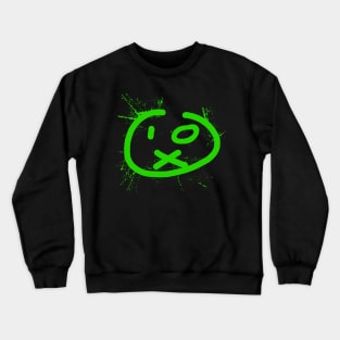 SMILEY  -  acid house green fluo 90s collector Crewneck Sweatshirt